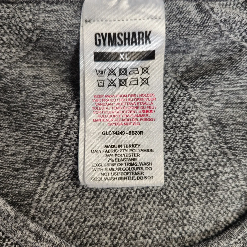 Gymshark Crop Top (grey & pink) XL - Picture 4 of 10